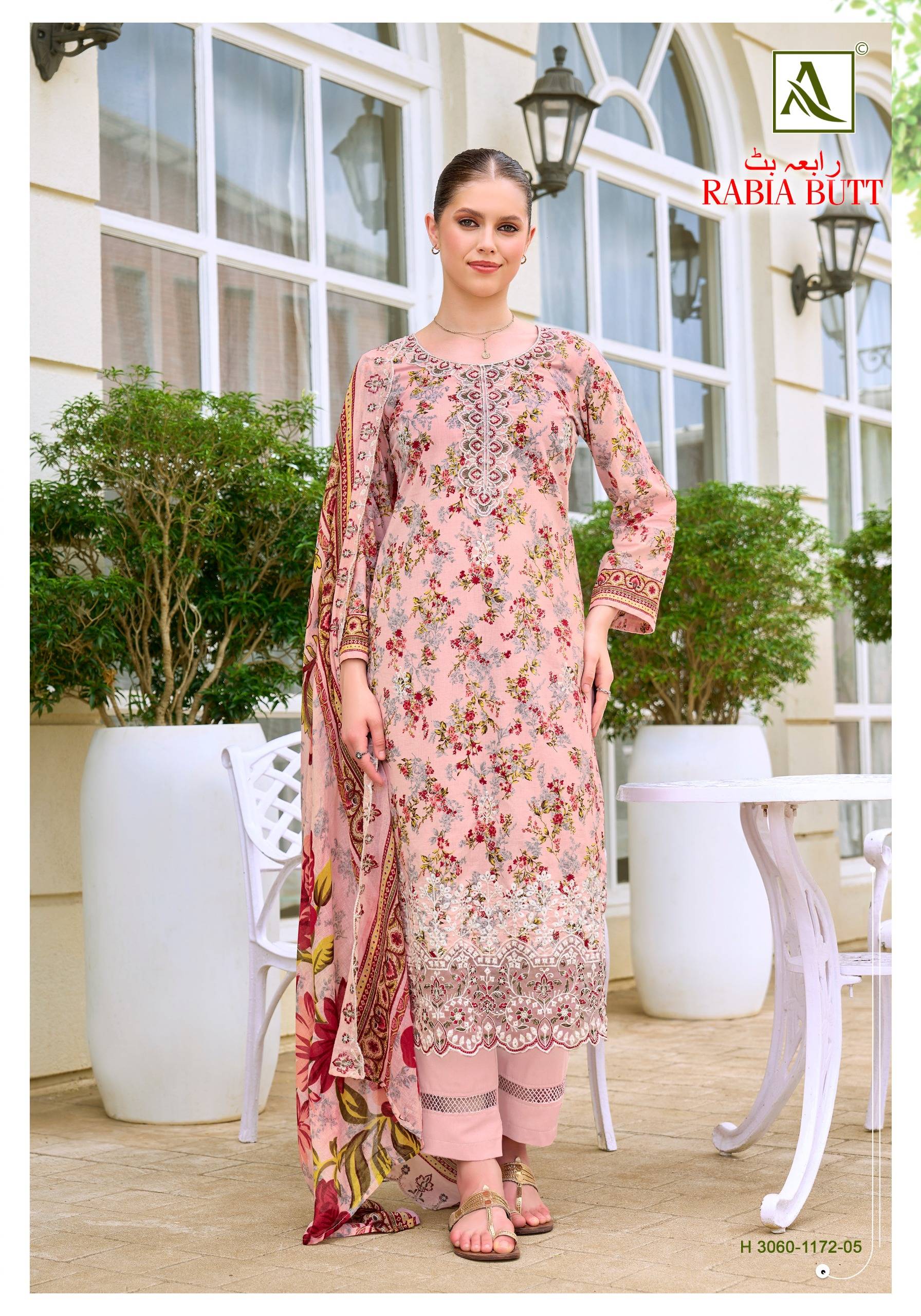 RABIA BUTT BY ALOK SUIT 01 To 08 Series Beautiful Festive Suits Stylish Colorful Fancy Casual Wear & Ethnic Wear Pure Cambric Cotton Dresses At Wholesale Price